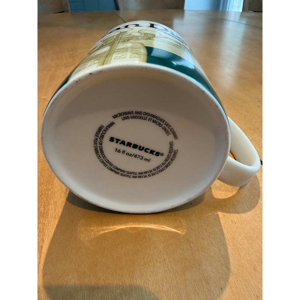Starbucks San Diego City Scenes Series Coffee Mug 16oz Balboa Park Gaslamp 2012 - Picture 4 of 4